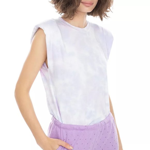 Generation Love Lex Tie-Dye Lilac Padded Tank M - Picture 2 of 14